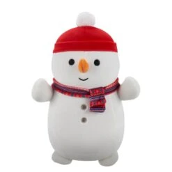JAZWARES Squishmallow 10 Inch Manny The Snowman Christmas Hug Mees Plush Toy