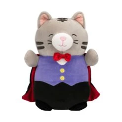 JAZWARES Squishmallow 10 Inch Tally The Vampire Cat Halloween Hug Mees Plush Toy