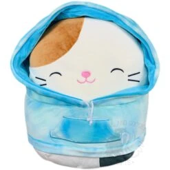 JAZWARES Squishmallow 12 Inch Cam The Cat Hoodie Squad Plush Toy
