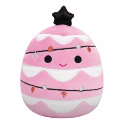 JAZWARES Squishmallow 12 Inch Carrigan The Pink Tree Christmas Plush Toy