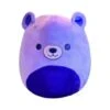 JAZWARES Squishmallow 12 Inch Purpo The Purple Neon Bear Plush Toy -Owl And Goose Gifts 12purbea squishmallow 12 inch purpo the purple neon bear plush toy 644135