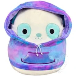 JAZWARES Squishmallow 12 Inch Sissy The Panda Hoodie Squad Plush Toy