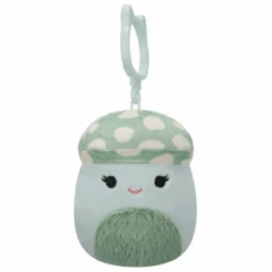 JAZWARES Squishmallow 3.5 Inch Bo Lynn The Mushroom Plush Clip