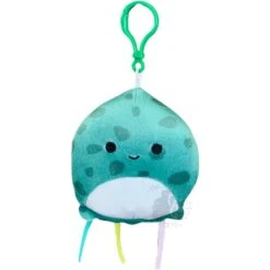 JAZWARES Squishmallow 3.5 Inch Forina The Jellyfish Plush Clip