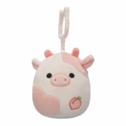 JAZWARES Squishmallow 3.5 Inch Lilaz The Peach Cow Plush Clip