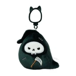 JAZWARES Squishmallow 3.5 Inch Otto The Reaper Halloween Plush Clip