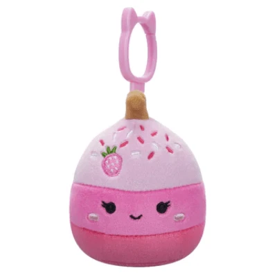 JAZWARES Squishmallow 3.5 Inch Pama The Pink Cake Pop Plush Clip 1 JAZWARES Squishmallow 3.5 Inch Pama The Pink Cake Pop Plush Clip