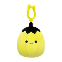 JAZWARES Squishmallow 3.5 Inch Walt The Yellow Pumpkin Halloween Plush Clip