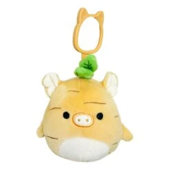 JAZWARES Squishmallow 3.5 Inch Pete The Turnip Pig Plush Clip
