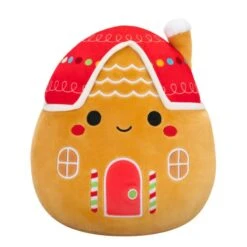 JAZWARES Squishmallow 5 Inch Casa The Gingerbread House Christmas Plush Toy