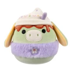 JAZWARES Squishmallow 5 Inch Juniper The Latte Donkey Easter Plush Toy