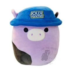 JAZWARES Squishmallow 8 Inch Alexie The Jolly Rancher Cow Hershey's Squad Plush Toy