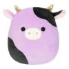 JAZWARES Squishmallow 8 Inch Alexie The Purple Cow Plush Toy