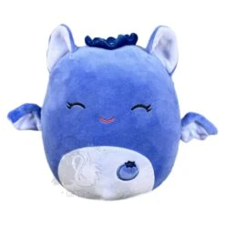 JAZWARES Squishmallow 8 Inch Bessie The Blueberry Bat Plush Toy