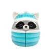 JAZWARES Squishmallow 8 Inch Galci The Raccoon With Puffer Jacket Christmas Plush Toy -Owl And Goose Gifts 8galrac c squishmallow 8 inch galci the raccoon with puffer jacket christmas plush toy 160337