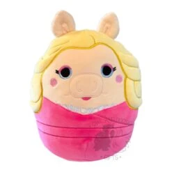 JAZWARES Squishmallow 8 Inch Miss Piggy Muppets Plush Toy