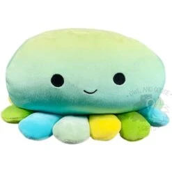 JAZWARES Squishmallow 8 Inch Oldin The Octopus Blue/Green/Yellow Stackable Plush Toy