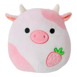 JAZWARES Squishmallow 8 Inch Reshma The Strawberry Cow Plush Toy