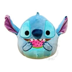 JAZWARES Squishmallow 8 Inch Stitch With Watermelon Disney Plush Toy