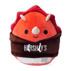 JAZWARES Squishmallow 8 Inch Tristan The Triceratops Hershey's Squad Plush Toy