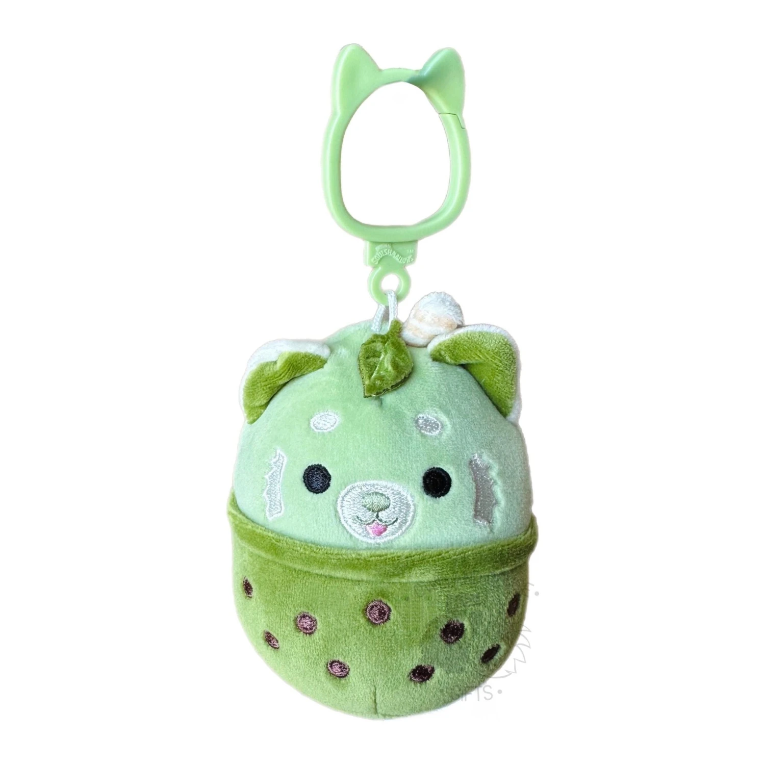 JAZWARES Squishmallow 3.5 Inch Eitan The Matcha Boba Red Panda Plush Clip 1 JAZWARES Squishmallow 3.5 Inch Eitan The Matcha Boba Red Panda Plush Clip