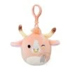 JAZWARES Squishmallow 3.5 Inch Howland The Bull Plush Clip -Owl And Goose Gifts EDA6D626 317F 4871 A94E E2EFD936A916