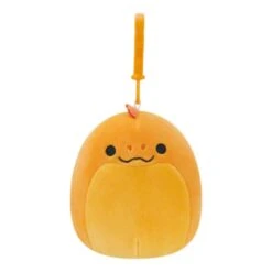 JAZWARES Squishmallow 3.5 Inch Onel The Orange Eel Plush Clip
