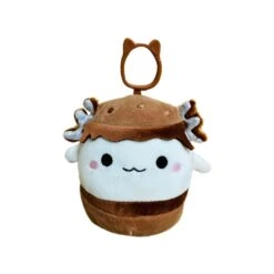 JAZWARES Squishmallow 3.5 Inch Prometheus The Smores Axolotl Plush Clip