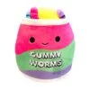 JAZWARES Squishmallow 5 Inch Silver The Gummy Worms Candy Neon Foods Plush Toy