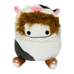 JAZWARES Squishmallow 8 Inch Benny The Bigfoot In Cow Costume Plush Toy