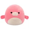 JAZWARES Squishmallow 5 Inch Morlai The Pink Manatee Plush Toy -Owl And Goose Gifts Morlai
