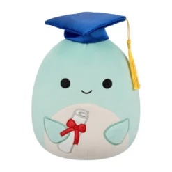 JAZWARES Squishmallow 8 Inch Perry The Dolphin With Graduation Cap Plush Toy
