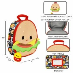 Squishmallow Carl The Cheeseburger Insulated Lunch Tote -Owl And Goose Gifts bio lxy6p squishmallow carl the cheeseburger insulated lunch tote 794032