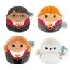 JAZWARES Squishmallow 8 Inch Harry Potter Set Of 4 - Harry, Ron, Hermione, Hedwig -Owl And Goose Gifts squishmallow 8 inch harry potter set of 4 harry ron hermione hedwig 533996