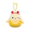 JAZWARES Squishmallow 3.5 Inch Junie The Banana With Heart Headband Valentine Plush Clip -Owl And Goose Gifts unnamed 13