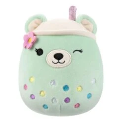 JAZWARES Squishmallow 5 Inch Mae The Boba Bear Easter Plush Toy