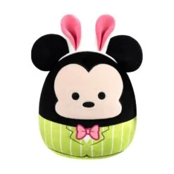 JAZWARES Squishmallow 8 Inch Mickey Mouse With Bunny Ears Easter Disney Plush Toy